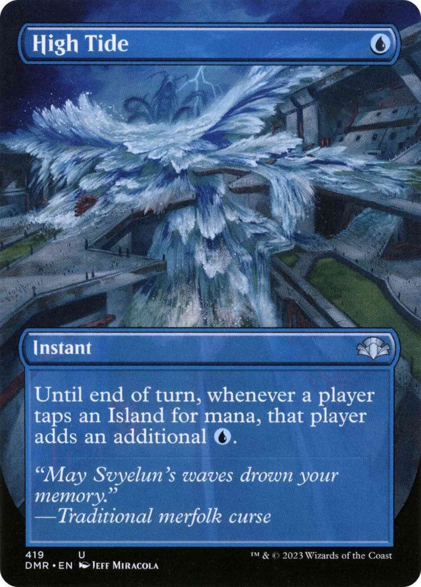 High Tide [419] [Borderless] [Dominaria Remastered] [Non-Foil]