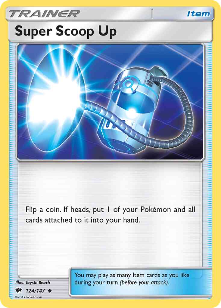 Super Scoop Up - 124/147 - Uncommon [sm3-124] [Reverse Holo]