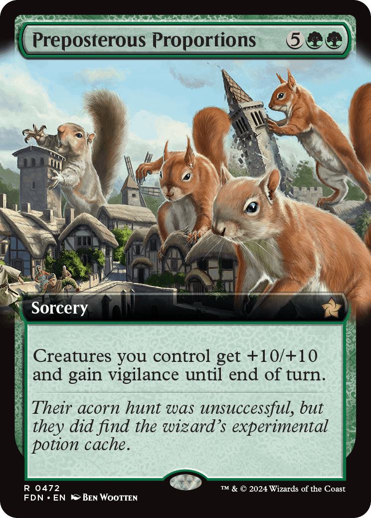 Preposterous Proportions [472] [Extended Art] [Foundations] [Non-Foil]