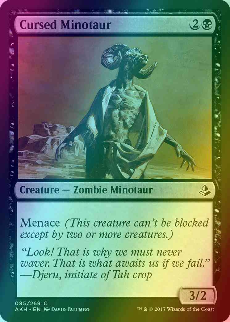 Cursed Minotaur [85] [Amonkhet] [Foil]