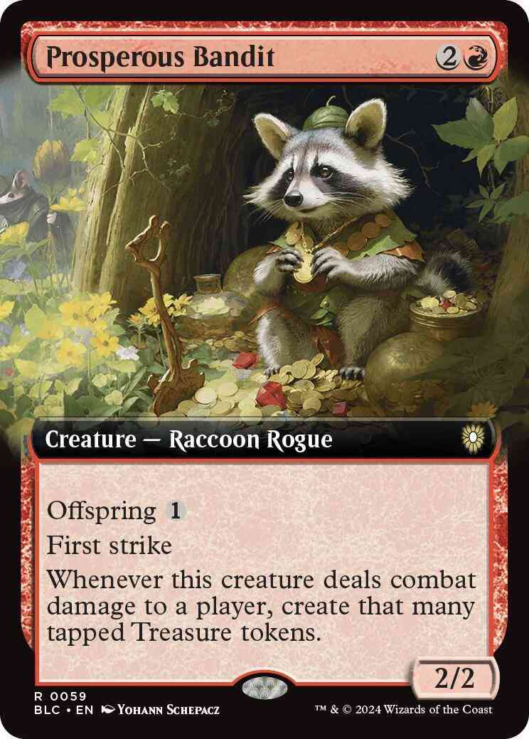 Prosperous Bandit [59] [Extended Art] [Bloomburrow: Commander] [Non-Foil]