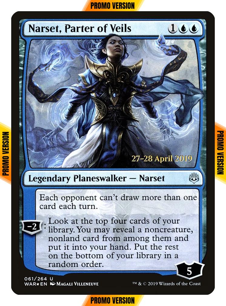 Narset, Parter of Veils [Prerelease] [61s] [War of the Spark Promos] [Foil]