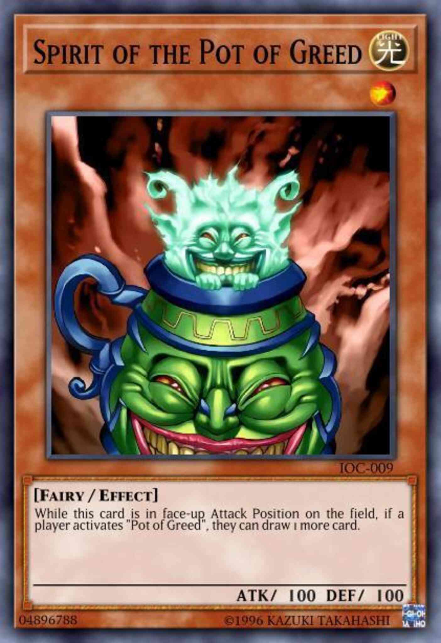 Spirit of the Pot of Greed - IOC-009 - Common - 1st Edition