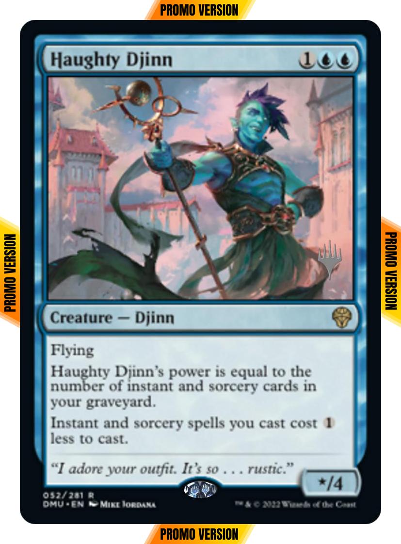 Haughty Djinn [52p] [Promo Pack] [Dominaria United: Promos] [Non-Foil]