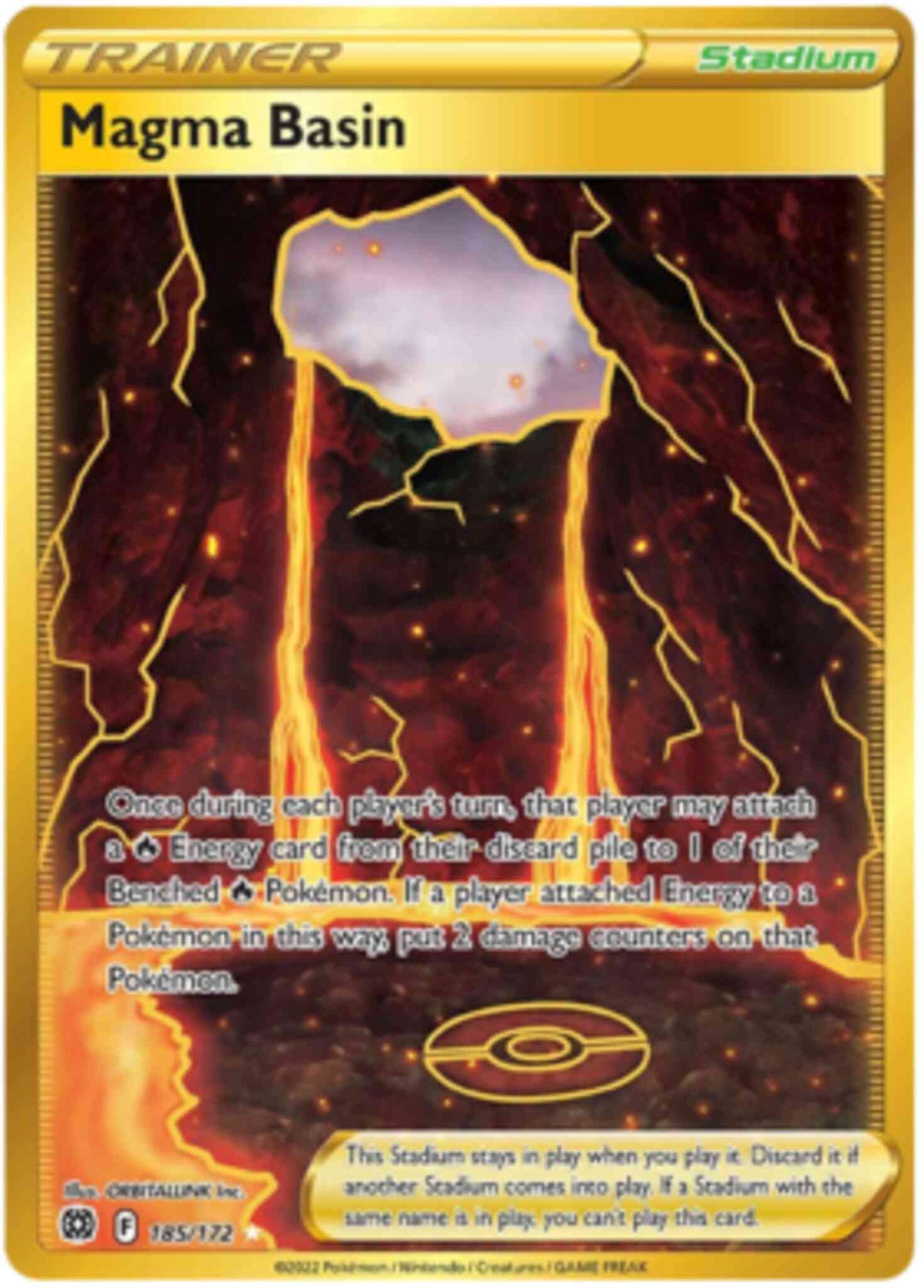 Magma Basin - 185/172 - Rare Secret [swsh9-185] [Secret]