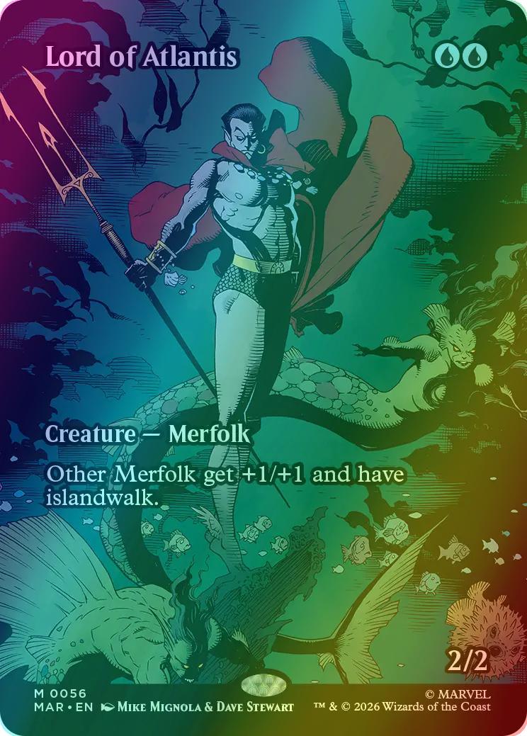 Lord of Atlantis [56] [Borderless] [Source Material] [Marvel Universe] [Foil]