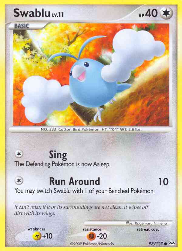 Swablu - 97/127 - Common [pl1-97] [Reverse Holo]