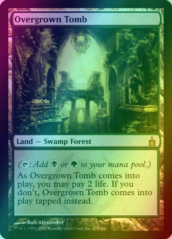 Overgrown Tomb [279] [Ravnica City Of Guilds] [Foil]