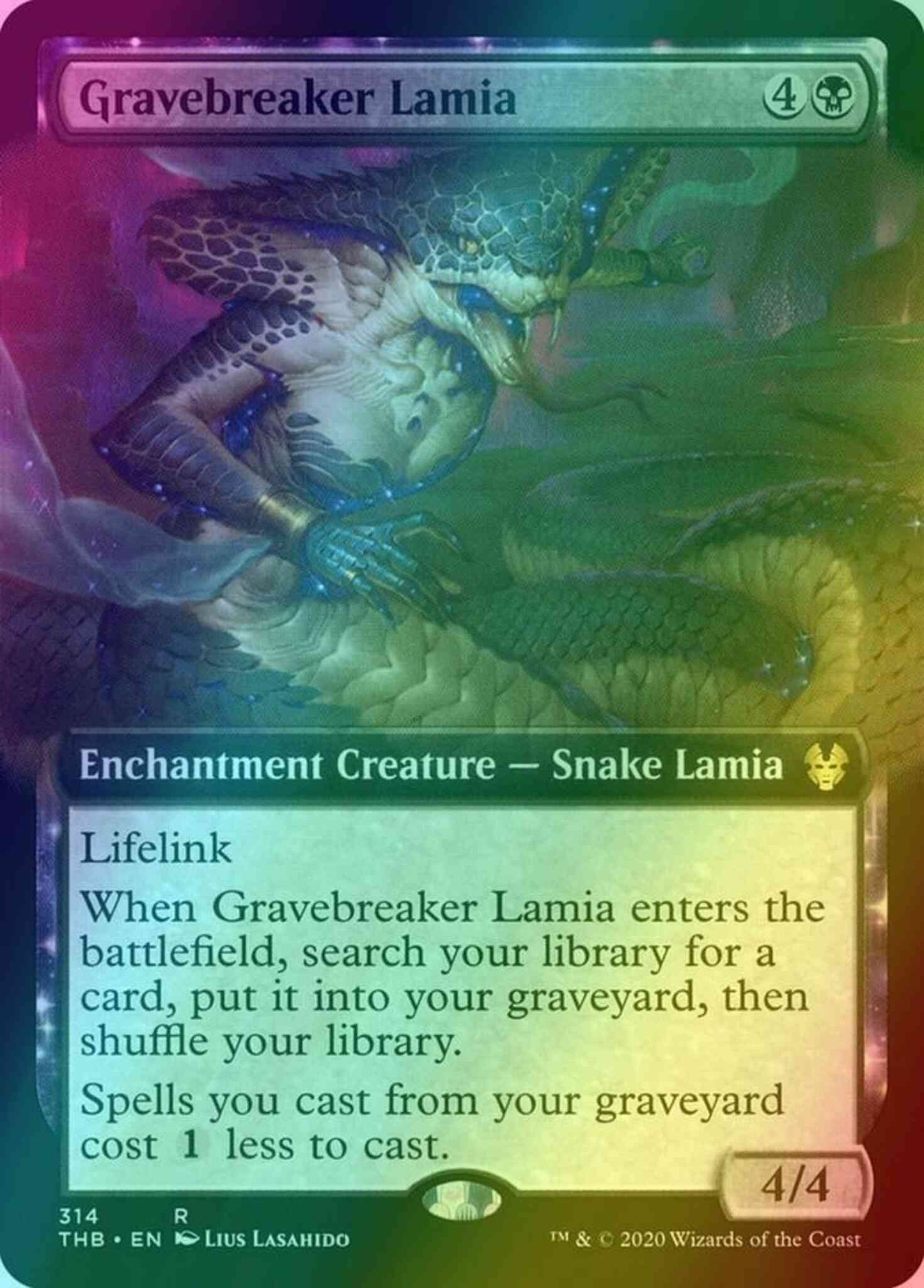 Gravebreaker Lamia [314] [Extended Art] [Theros Beyond Death] [Foil]
