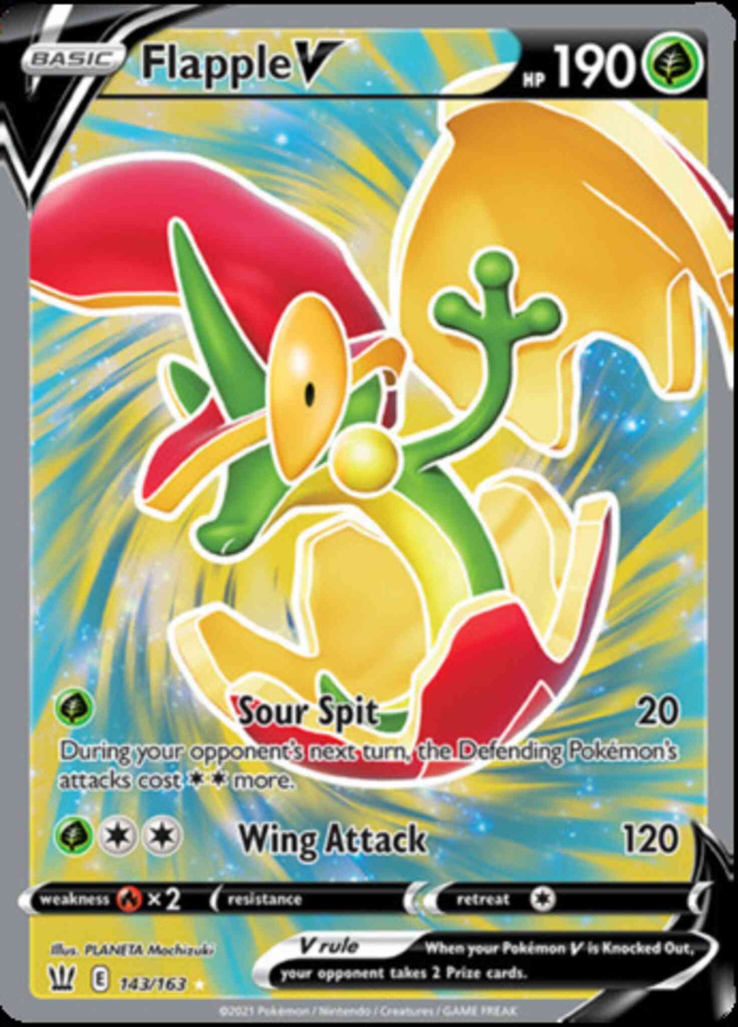 Flapple V - 143/163 - Rare Ultra [swsh5-143] [Ultra]