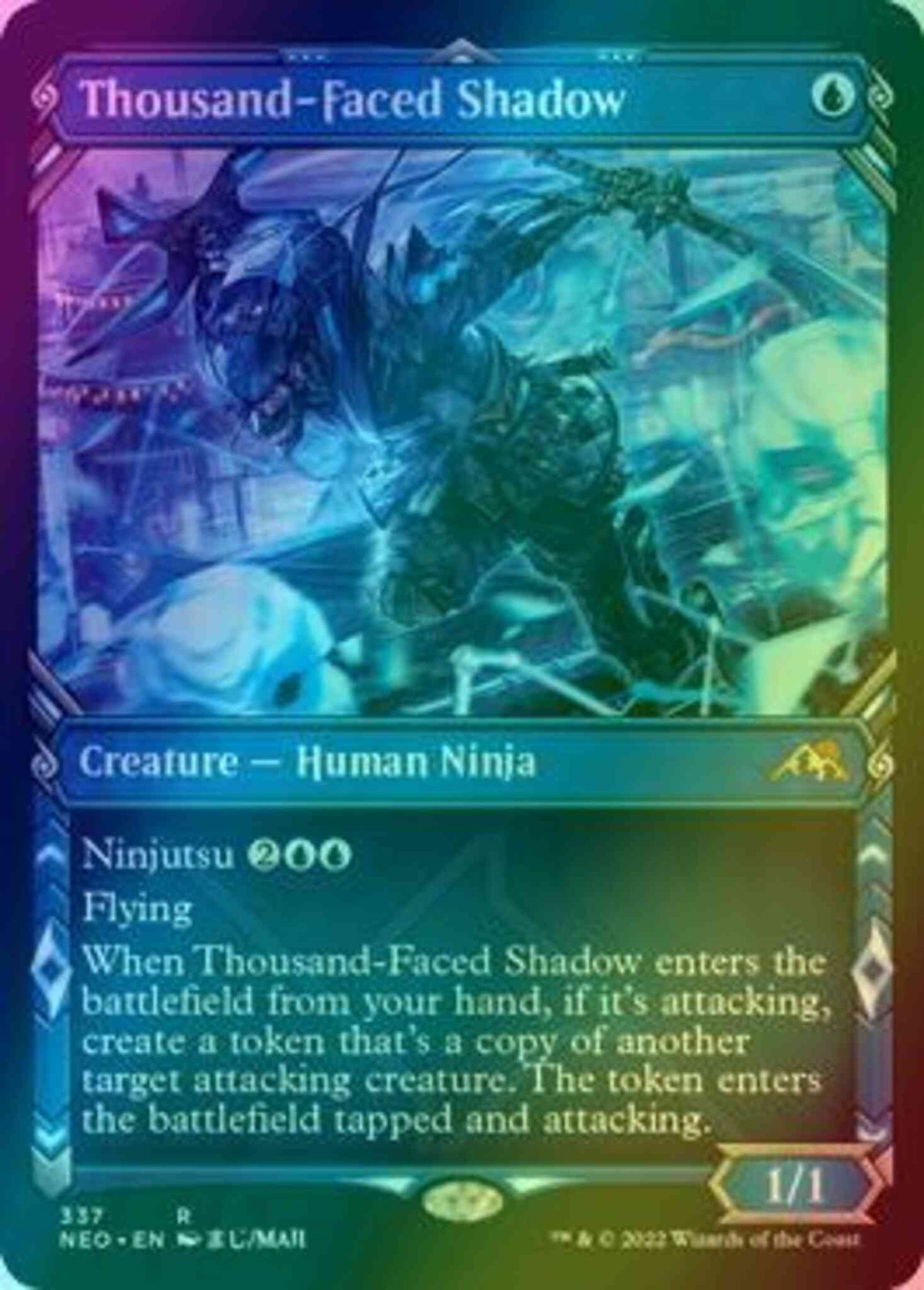 Thousand-Faced Shadow [337] [Ninja Showcase] [Kamigawa: Neon Dynasty] [Foil]