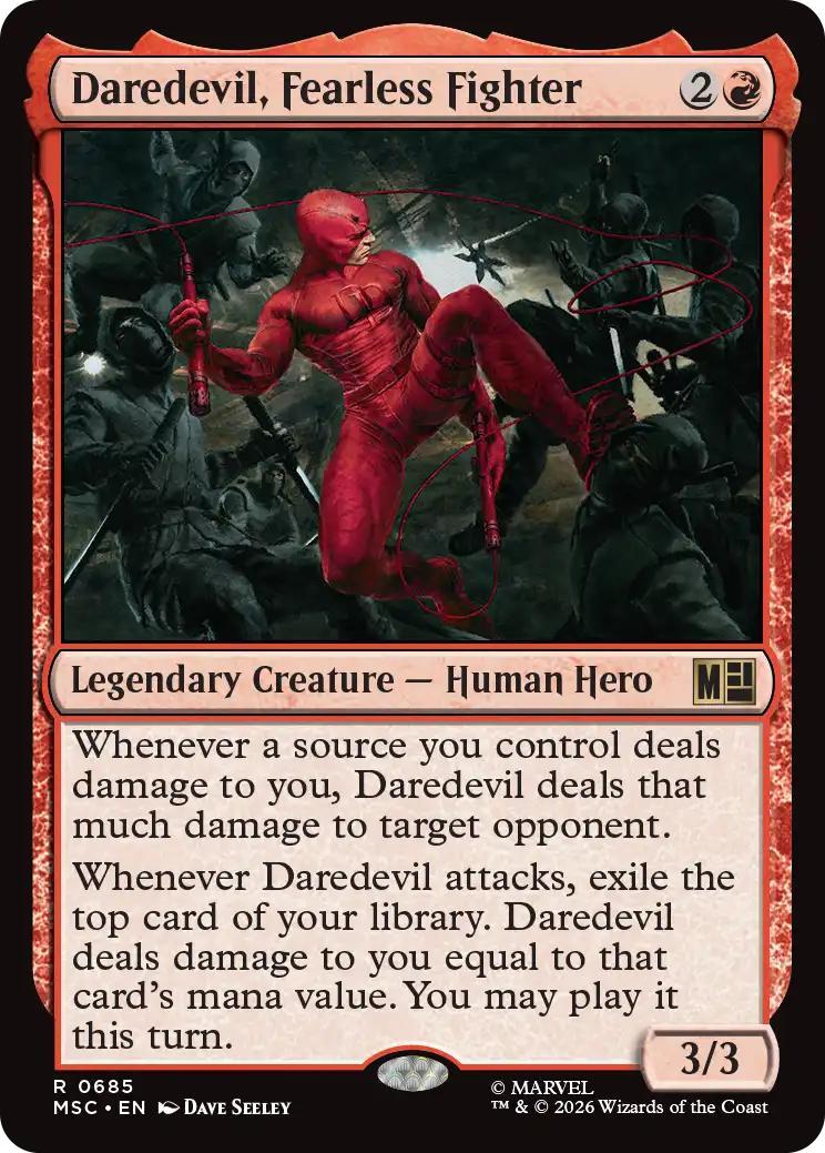 Daredevil, Fearless Fighter [685] [Jumpstart] [Marvel Super Heroes: Commander] [Non-Foil]
