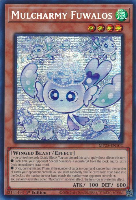 Mulcharmy Fuwalos - MP25-EN102 - Prismatic Secret Rare - 1st Edition
