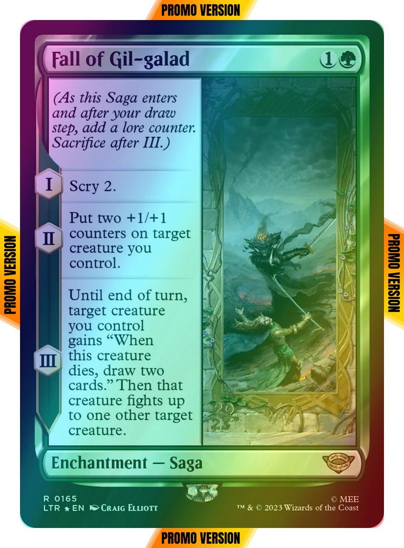Fall of Gil-galad [165s] [Prerelease] [The Lord of the Rings: Tales of Middle-earth: Promos] [Foil]