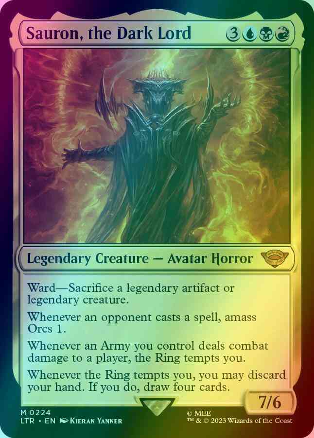 Sauron, the Dark Lord [224] [The Lord of the Rings: Tales of Middle-earth] [Foil]