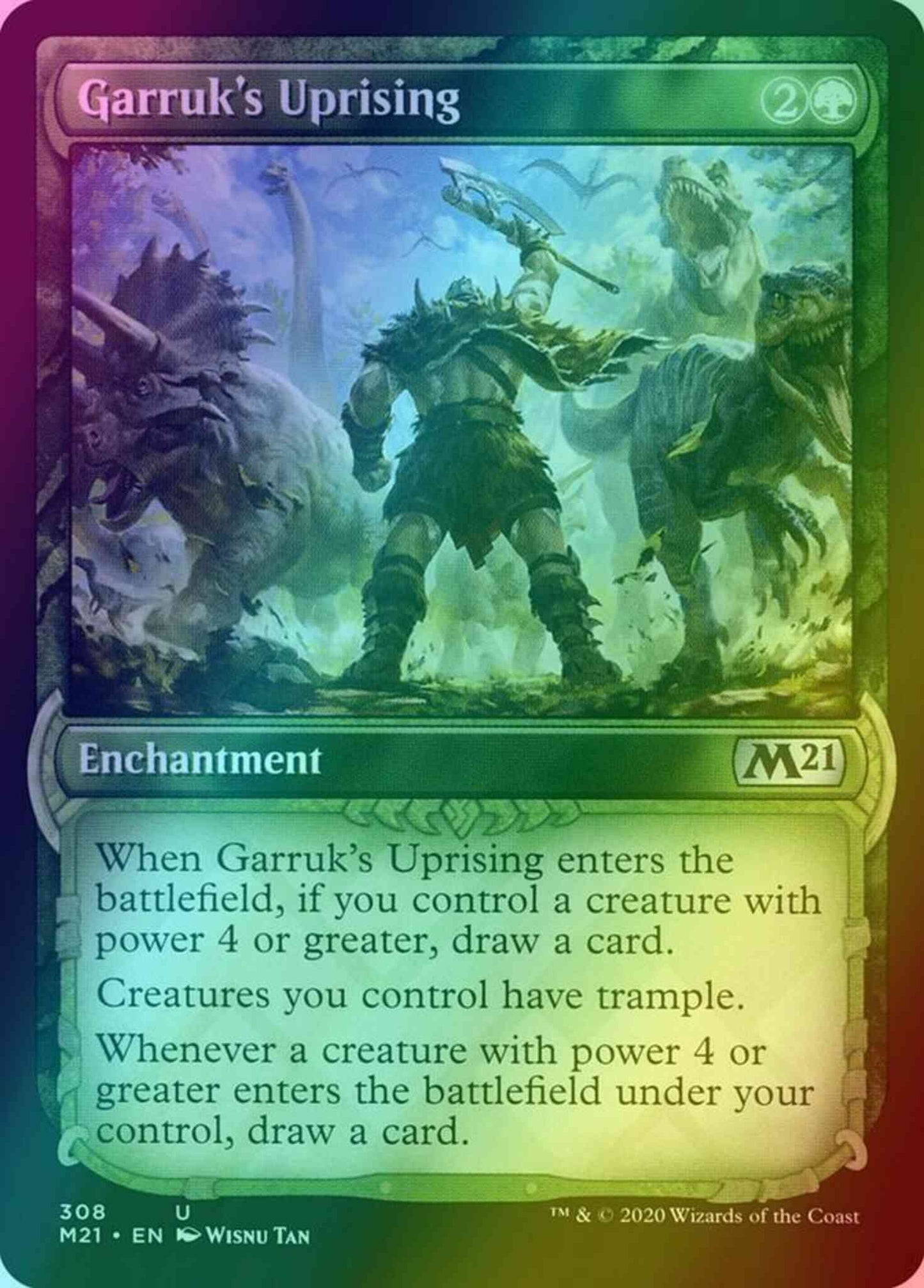 Garruk's Uprising [308] [Showcase] [Core Set 2021] [Foil]
