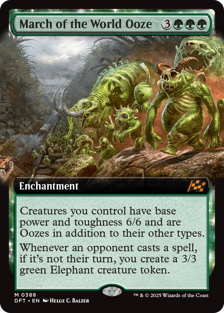 March of the World Ooze [388] [Extended Art] [Aetherdrift] [Non-Foil]