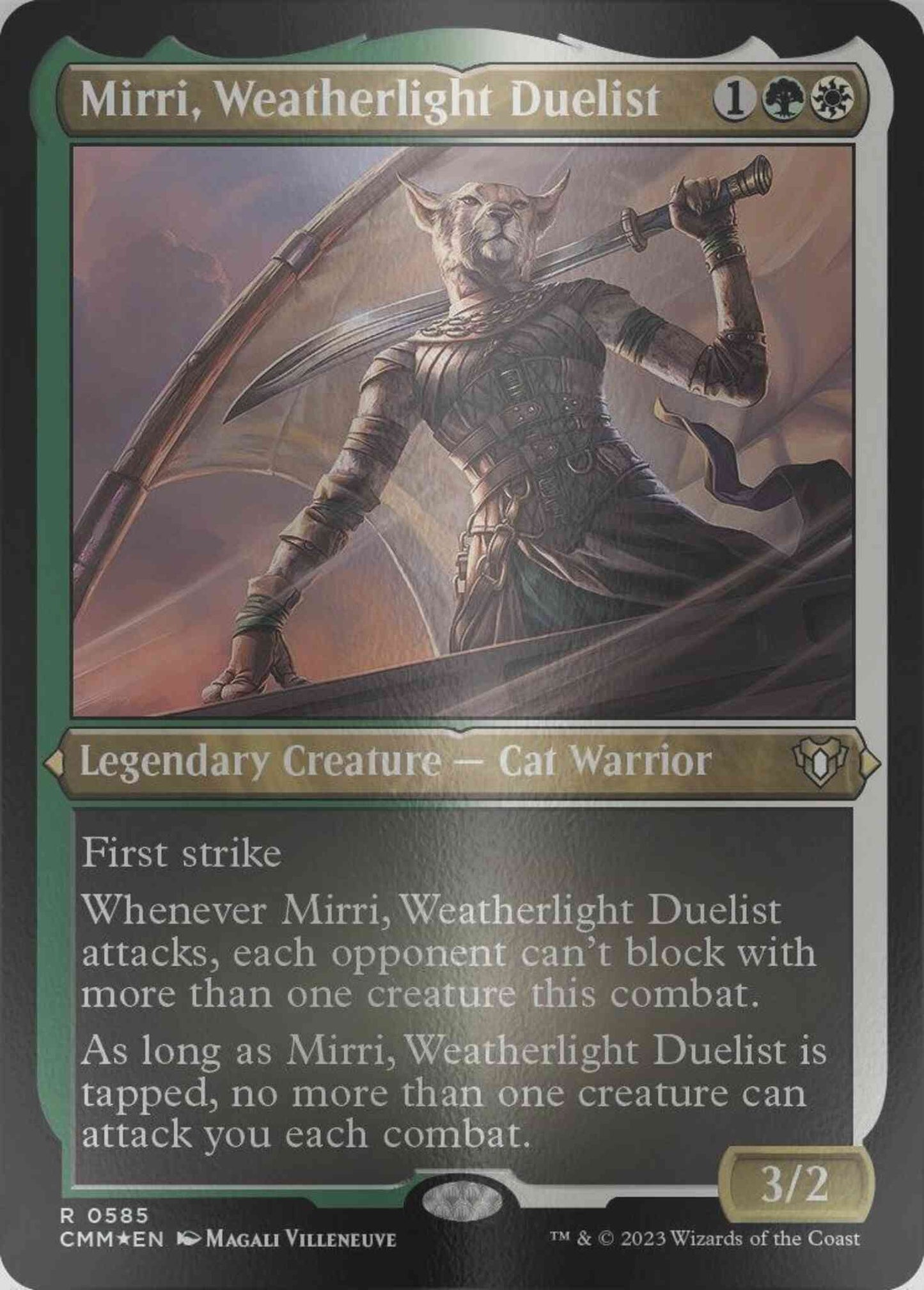 Mirri, Weatherlight Duelist [585] [Commander Masters] [Etched Foil]