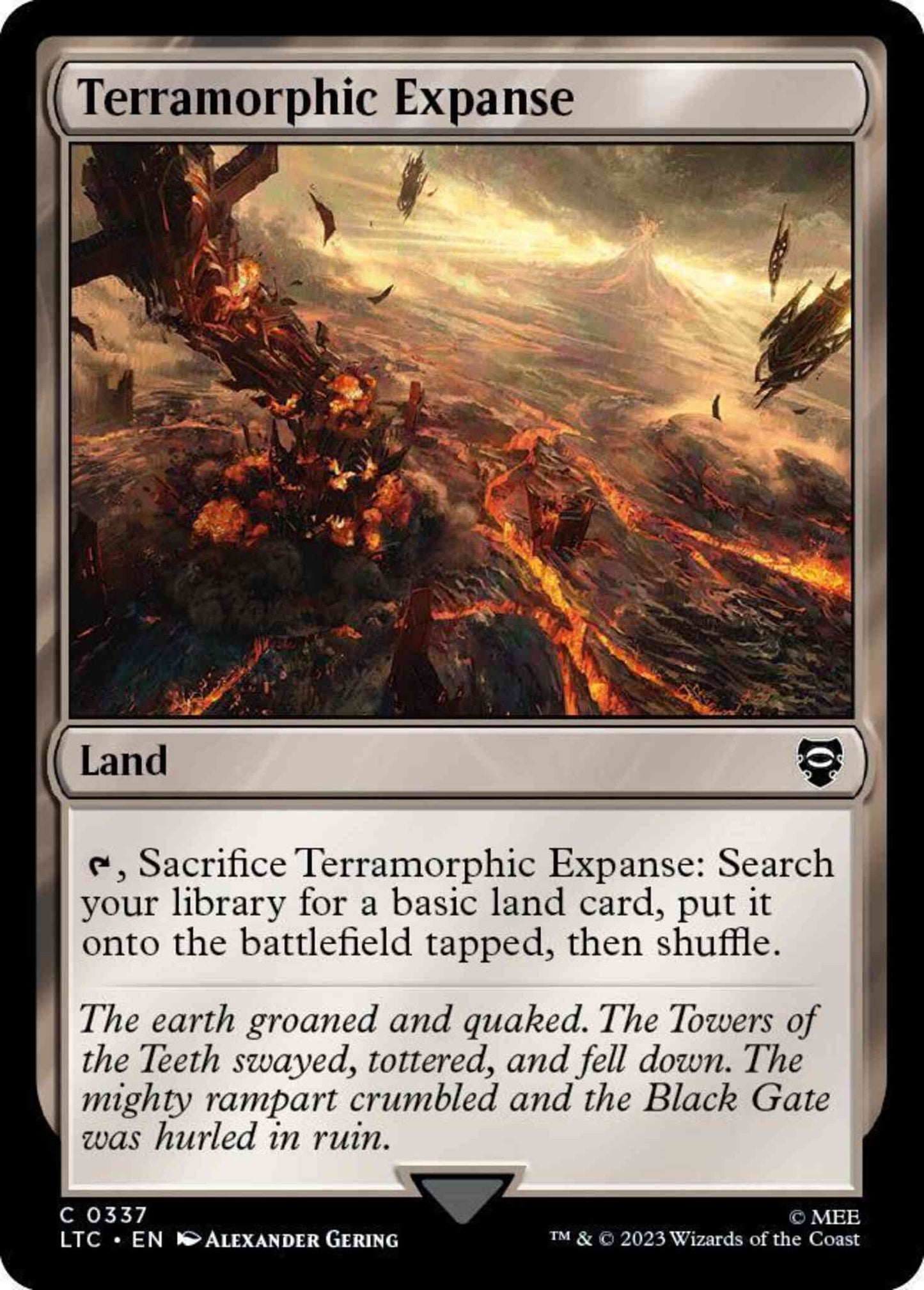Terramorphic Expanse [337] [The Lord of the Rings: Tales of Middle-earth: Commander] [Non-Foil]