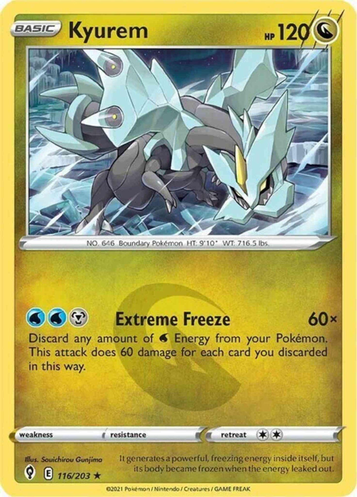 Kyurem - 116/203 - Rare Holo [swsh7-116] [Holo]