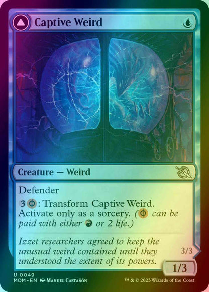 Captive Weird // Compleated Conjurer [49] [March of the Machine] [Foil]