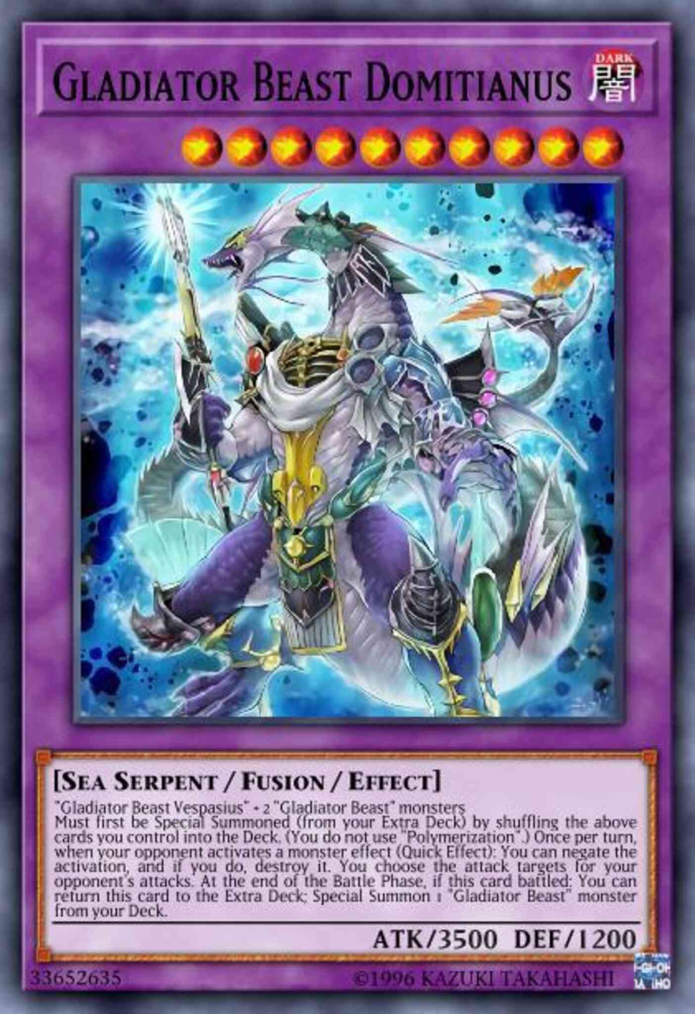 Gladiator Beast Domitianus - CHIM-EN033 - Super Rare - Unlimited