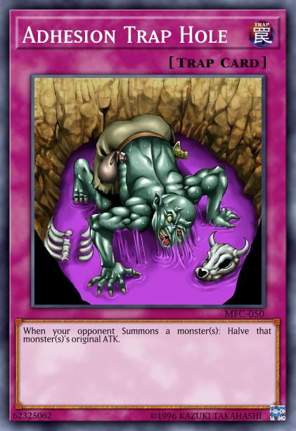 Adhesion Trap Hole - BPW2-EN083 - Super Rare - 1st Edition
