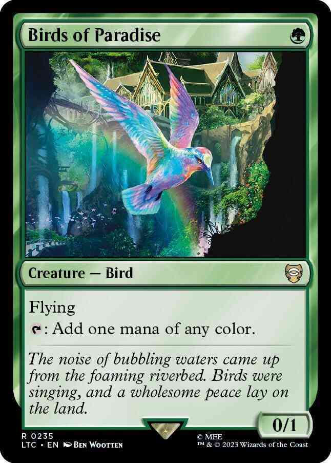 Birds of Paradise [235] [The Lord of the Rings: Tales of Middle-earth: Commander] [Non-Foil]