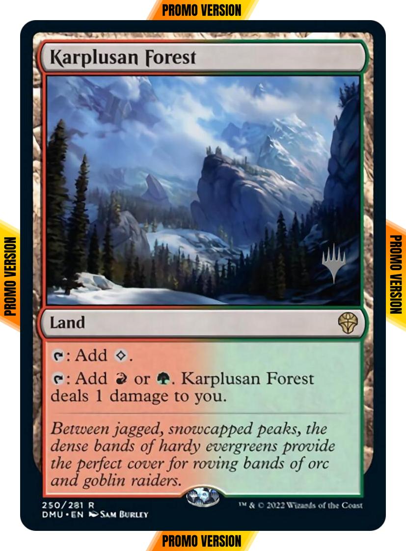 Karplusan Forest [250p] [Promo Pack] [Dominaria United: Promos] [Non-Foil]