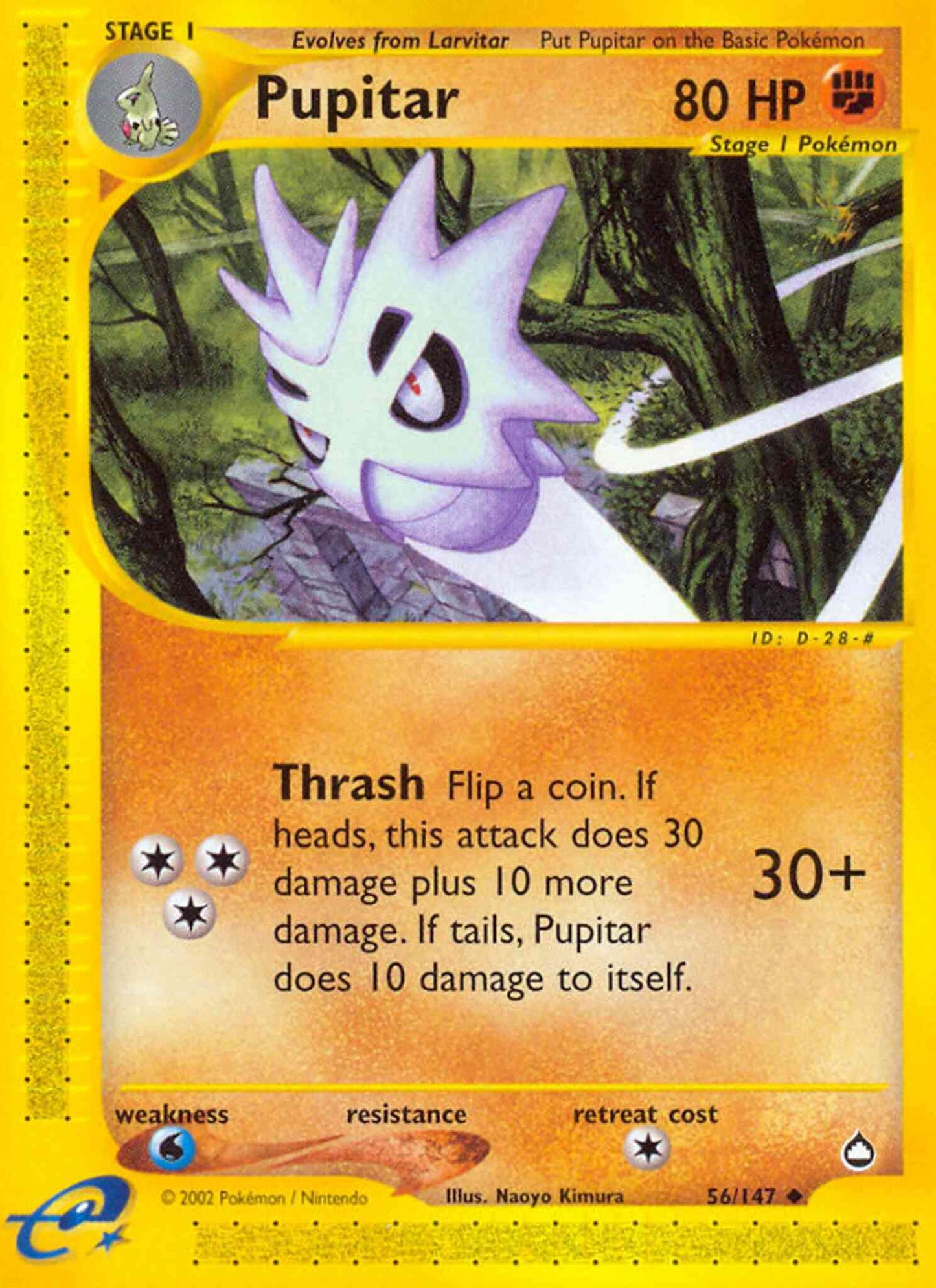 Pupitar - 56/147 - Uncommon [ecard2-56] [Non-Holo]