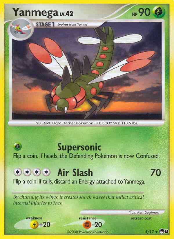 Yanmega - 5/17 - Rare [pop8-5] [Holo]