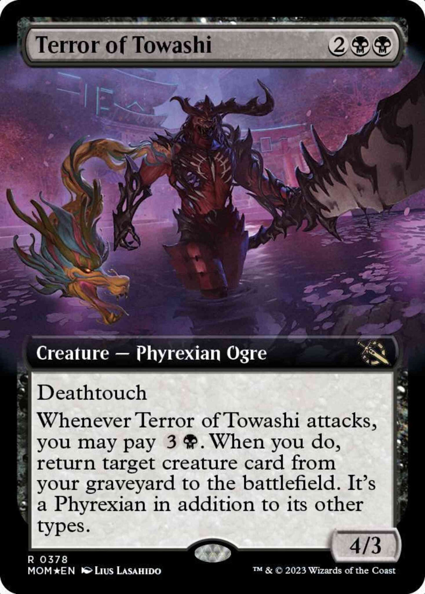 Terror of Towashi [378] [Extended Art] [Jumpstart Exclusive] [March of the Machine] [Non-Foil]