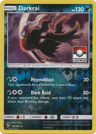 Darkrai - 87/147 - League Promo [Reverse Holo]
