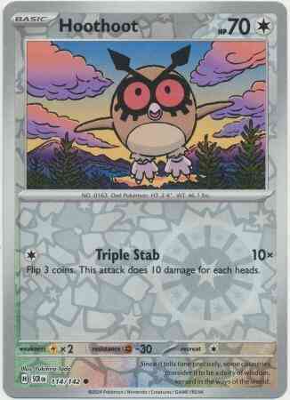 Hoothoot - 114/142 - Common [sv07-114] [Reverse Holo]