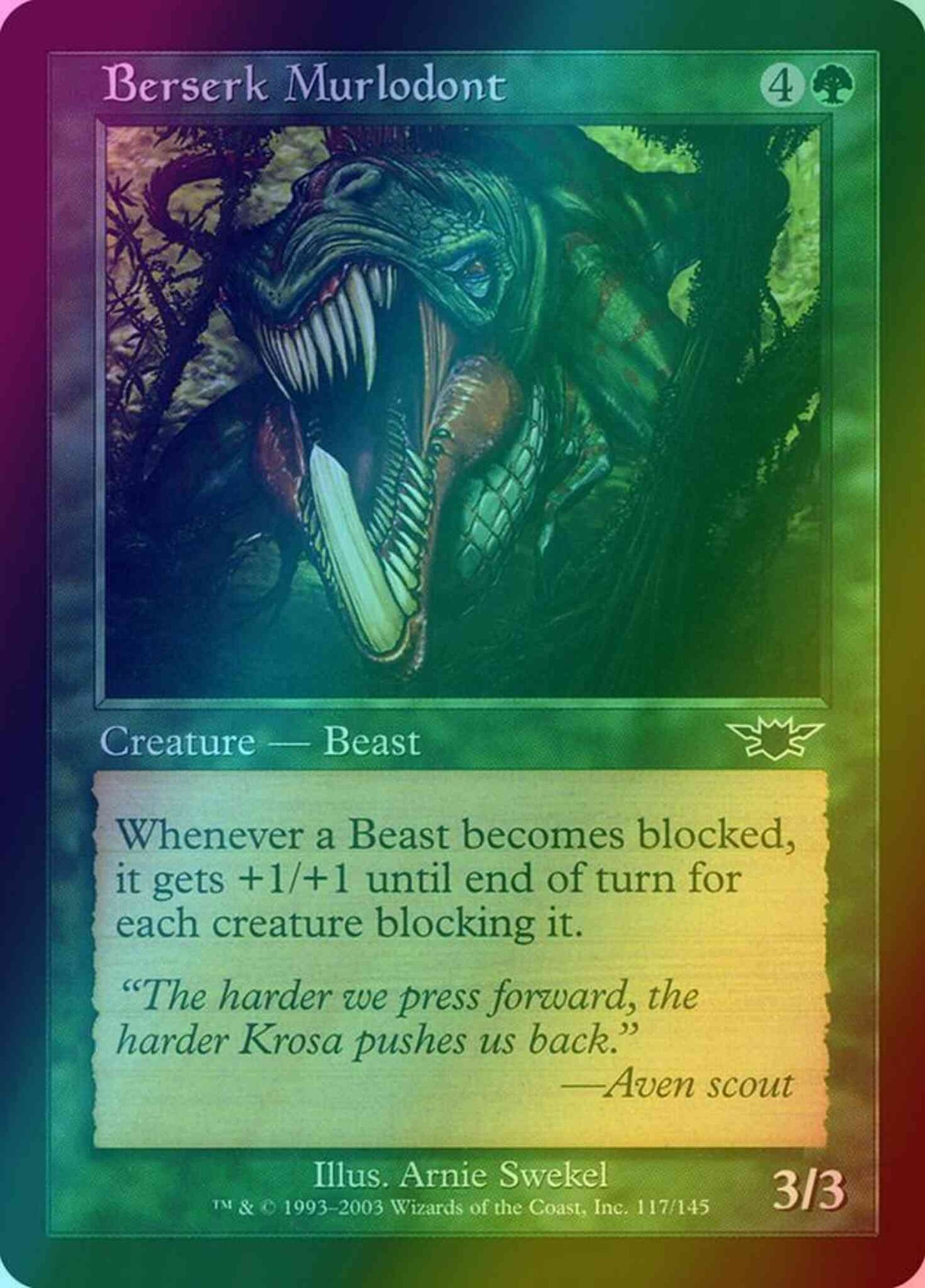 Berserk Murlodont [117] [Legions] [Foil]