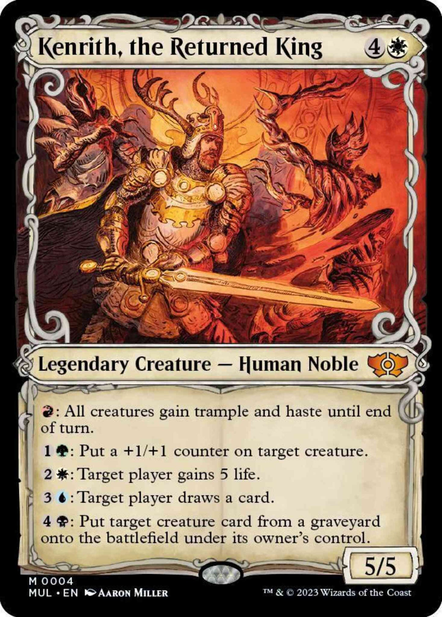 Kenrith, the Returned King [4] [Planar Showcase] [Multiverse Legends] [Non-Foil]