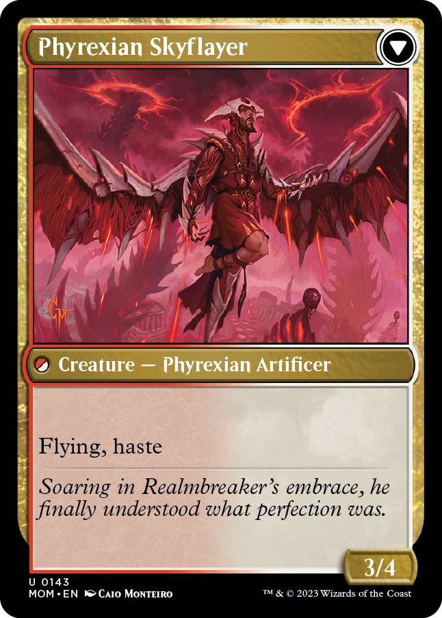 Harried Artisan // Phyrexian Skyflayer [143] [March of the Machine] [Non-Foil]