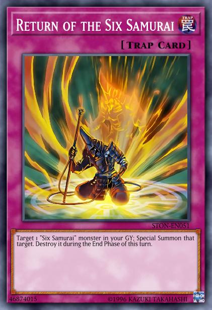Return of the Six Samurai - LCGX-EN262 - Common - 1st Edition