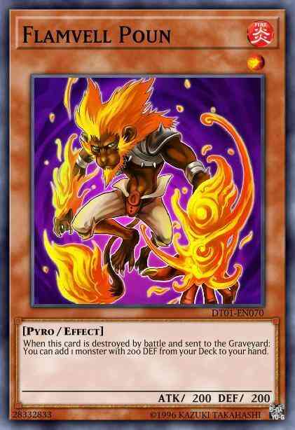 Flamvell Poun - DT01-EN070 - Duel Terminal Rare Parallel Rare - Duel Terminal