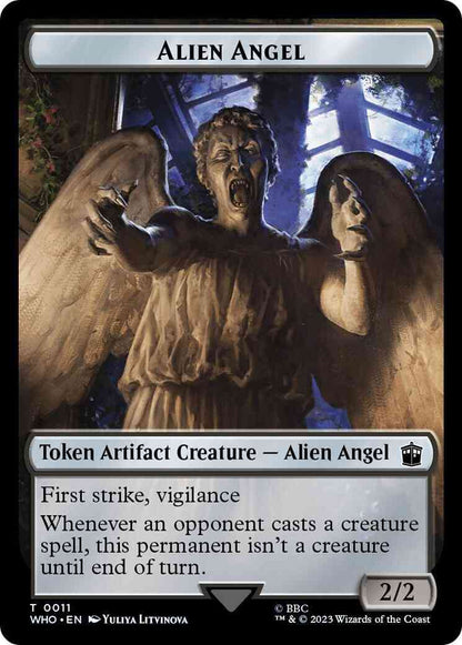 Alien Angel Token (11) // Cyberman Token (24) [Universes Beyond: Doctor Who: Tokens] [Non-Foil]