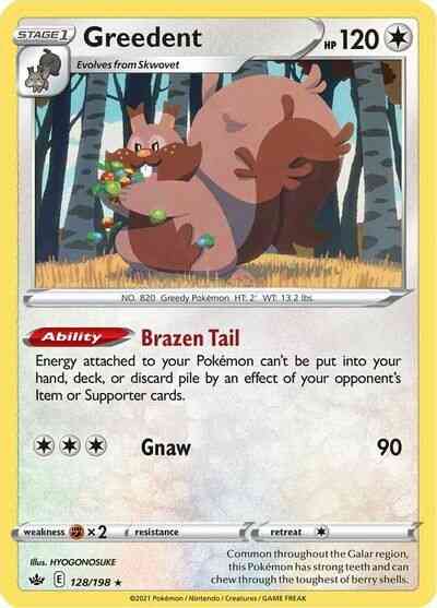 Greedent - 128/198 - Rare Holo [swsh6-128] [Holo]