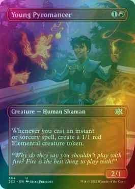 Young Pyromancer [364] [Borderless] [Double Masters 2022] [Foil]