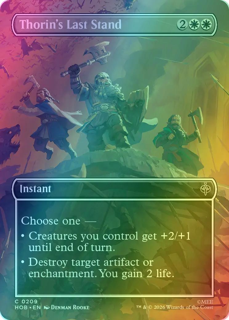 Thorin's Last Stand [209] [Borderless] [Scene] [The Hobbit] [Foil]