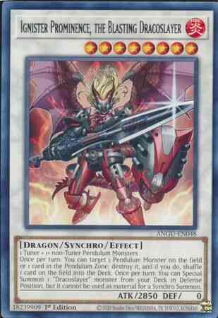 Ignister Prominence, the Blasting Dracoslayer - ANGU-EN048 - Rare - 1st Edition
