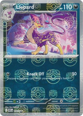 Liepard - Master Ball Pattern - 056/086 - Uncommon [sv105w-056] [Reverse Holo]