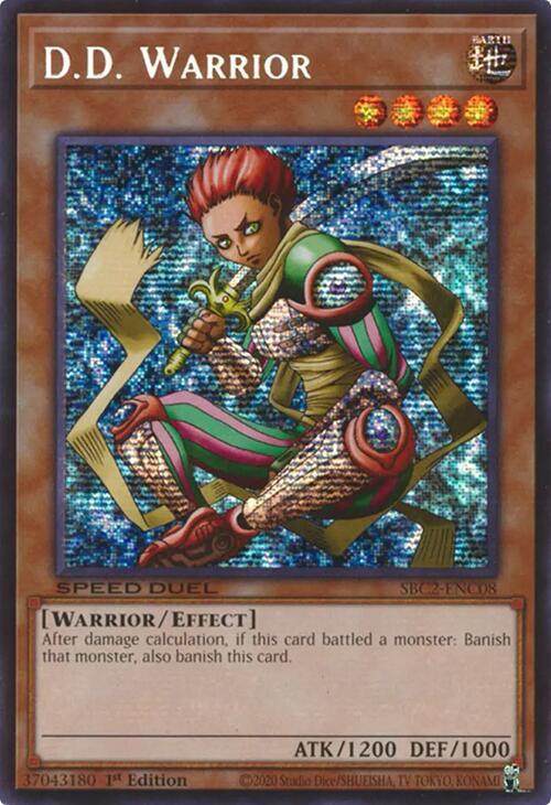 D.D. Warrior - SBC2-ENC08 - Prismatic Secret Rare - 1st Edition
