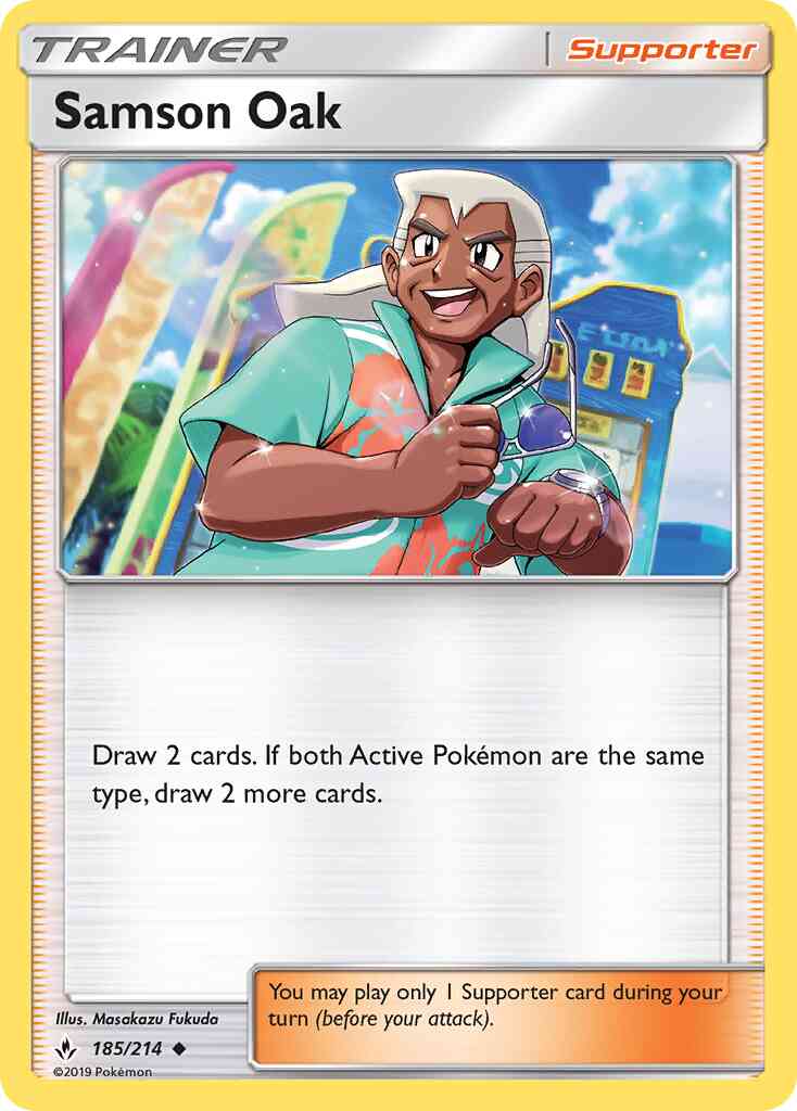 Samson Oak - 185/214 - Uncommon [sm10-185] [Non-Holo]