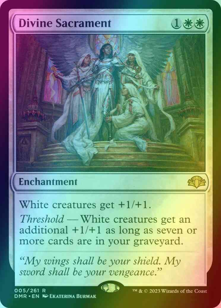 Divine Sacrament [5] [Dominaria Remastered] [Foil]