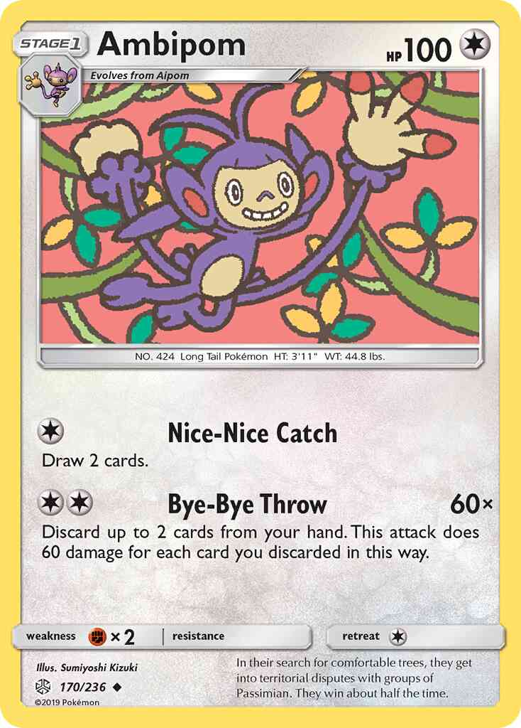 Ambipom - 170/236 - Uncommon [sm12-170] [Non-Holo]