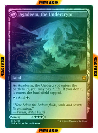 Agadeem's Awakening // Agadeem, the Undercrypt [Prerelease] [90s] [Zendikar Rising Promos] [Foil]